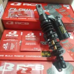 Shock Belakang Tabung RCB Flow Pro Vario 125 150 330mm Premium Black - Gambar 2